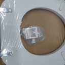 Mayfair Padded Toilet Seat, Cushioned Soft Vinyl over Wood Core Seat, Secure Hinges, Easy Clean, Made in USA, Round, Bone