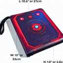 3D Relief Card Binder 900 Pockets | Embossed TCG Binder 9-Pocket with Zipper | Premium PU Leather Trading Card Album for MTG, Baseball, Football | Boys & Girls Gift | Waterproof | 50 Sleeves