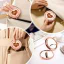 Nurse Appreciation Gift for Women Compact Makeup Mirror Nursing Student Gifts Nursing Graduation Gift Female Mothers Day Christmas Birthday Presents for Her Friend Nurse Gifts Folding Mirror Rose Gold