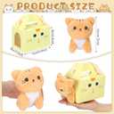 Fainne 12 Sets Adopt a Pet Cat Party Favors Include 12 Pcs Cat Favors Boxes with 12 Pcs Mini Kitten Stuffed Animals Foldable Treat Gift Box Kitten Theme Stuffed Animal Adopt a Pet Birthday Party Gifts
