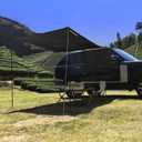Awning Tarp for Camping,Tailgate Awnings & Shelters for Sun Shade and Waterproof, Outdoor Rear&Side Vehicle Awning Shelter for Van, MPV, Campers(10 x 6.56ft,Black), 118 inches x 79 inches