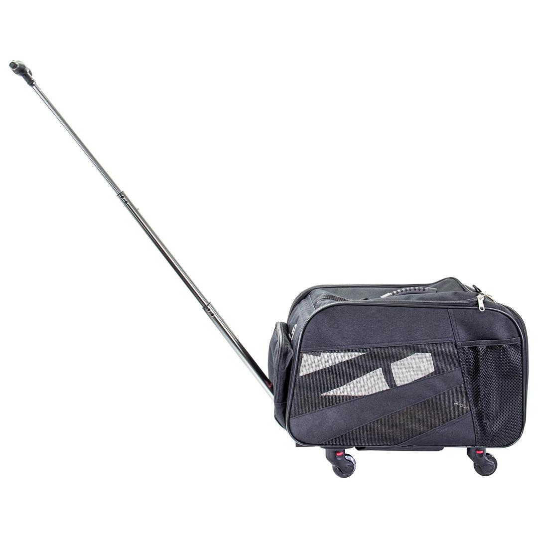 dbest products Pet Smart Cart, Medium, Black, Rolling Carrier with wheels soft sided collapsible Folding Travel Bag, Dog Cat Airline Approved Tote Luggage backpack (20.0"L x 11.0"W x 11.0"H) dbest products Pet Smart Cart, Medium, Black, Rolling Carrier with wheels soft sided collapsible Folding Travel Bag, Dog Cat Airline Approved Tote Luggage backpack (20.0"L x 11.0"W x 11.0"H)