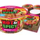 Nissin Hot & Spicy Ramen Noodle Soup, Shrimp, 3.27 Ounce (Pack of 6)