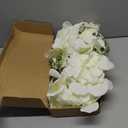 IPOPU 6Pcs White Orchids Artificial Flowers with 9 Large Blooms 37.4" Long Stem Fake Silk Orchid Look Real Flowers for Tall Vase Faux Orchids for Wedding Home Party Dining Table Centerpiece Decoration