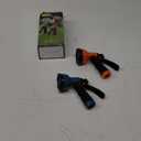 Garden Hose Nozzle Sprayer: 2 Pack 10 Watering Patterns Spray Nozzles Heavy Duty Hose Head Hose Attachment (BlueOrange)