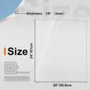 KINLINK 20x24 Plexiglass Sheets 1/8 inch Thick, 3mm Clear PET Plastic Sheet for DIY Project, Craft, Table top, Picture Frame, Acrylic Sign and Wedding Invitation 5 Pack