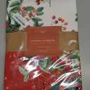 Maison d' Hermine Table Cloth Rectangle Table 100% Cotton 70 x 90 Inches Fall Tablecloth Reusable Everyday Use for Thanksgiving Christmas Decorations Dining Farmhouse Party (Noel)