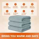 Electric Blanket Queen Size 84"x90",Heating Blanket, Soft Flannel Heated Blanket, 9 Heating Levels,1-9 Hours Auto Off, Fast Heating, Overheat Protection, Machine Washable,Gifts for Woman,Gray