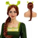 H&Bwig 60s Retro Beehive Wigs for Women 70s Classic Style Cosplay Wig (Reddish Brown)