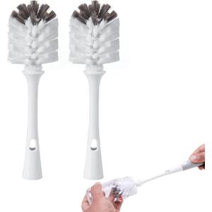 Bottle Brush Replacement Head Compatible with OXO,Flexible Dish Brush Refill Head Compatible with OXO,2PCS,Large Size(Brush Head Only,Handle Not Included)