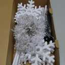 Enhon 10 Pack Snowflake Christmas Pathway Lights Outdoor, 8 Lighting Modes Waterproof Christmas Pathway Markers Lights with Timer for Xmas Walkway Patio Yard Lawn Outdoor Decorations(Warm White)