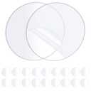 20PCS Heavy Duty Double Sided Adhesive Mounting Circle Tape- Waterproof,Strong Adhesion,Clear, High Strength,No Residue Removability for Hanging,Wall Mounting, Home Decor,Adhesive for Shower