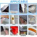 Tikfoam Waterproof Repair Tape for Fabric, Awning, RV Roof, Underbelly, Tarp, Tent, Sail and Boat Cover Outdoor Repair Patch, Heavy Duty, Clear, 6 Inch x 10FT