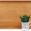 22 x 14 Inches Large Rectangle Teak Wood Ottoman Tray with Handles, Serve Tea, Coffee, Classic Wooden Decorative Serving Tray