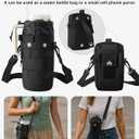 Nefeeko Magnetic Gym Bag, Water Bottle Holder with Phone Pouch, Adjustable Sling Strap, Detachable 2-in-1 Design, Gym Accessories for Men and Women, Water Bottle Bag for Fitness, Sports, Travel