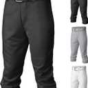 Easton Boy's PRO+ Baseball Pants | Youth Sizes | Full Length | Elastic Bottom | Multiple Colors (Black, XS)
