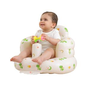Inflatable Baby Seat for Babies 3-36 Months, Built in Air Pump Baby Chair Sit Me up Floor Seat for Baby, Bumbo Seat for Learning to Sit, Feeding, Camping (Dinosaur)