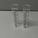 5" Capacity Rain Gauge Glass Replacement Tube, Lip Design, Great for Yard Garden Outdoor Home (2 Pack)
