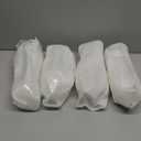 Sliner 4 Pcs Christmas Glasses 16.8 oz Santa Deer Drinking Goblets Cups with Stem Funny Stemmed Drinkware Gifts for Lover Xmas Holiday Party Supplies(Elegant Style)