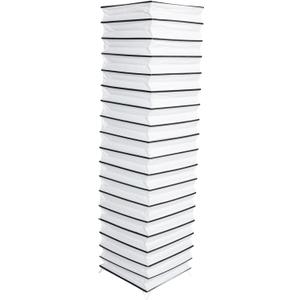 Uonlytech Floor Lamp Shade Rice Paper Vertical Light Cover for Home Bedroom Living Room Decoration Easy Installation Nordic Style (Black)