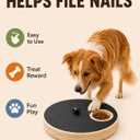 Dog Nail Scratch Board with Treat Boxes, Rotatable Dog Scratch Pad