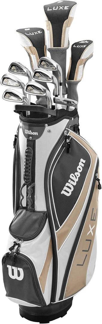 Wilson Women's Complete Golf Club Cart Bag Package Sets - Ultra, Ultra Plus, Luxe, Regular Cart, Hand Orientation: Right