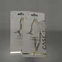 Pack Of 2 CaseMate Phone Charm with Gold Metal Chain  Detachable Anti Theft Strap  HandsFree iPhone Wrist Strap for Women  Phone Chain Wristlet  Fits Galaxy, Pixel and More  Gold