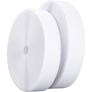 2rolls/Set Free Cut Self Adhesive Waterproof Hook and Loop, Tape Home Heavy Duty,Teacher Supplies for Handmade Craft Art and Couch(White)
