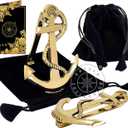 6" Brass Anchor Door Knocker Nautical Polished DoorKnocker Ship's Anchor Home Dcor Accessories