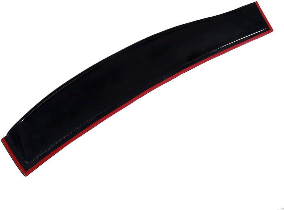 SCITOO Outside Mount Window Visor Deflector Rain Guard Dark Smoke, 1 Pcs Set Fit for 2006-2011 for Honda Civic