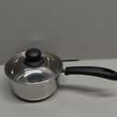 NOBILITY 1.5 quart Stainless Steel Saucepan with Lid, Tempered Glass, Stay-Cool Handle, Induction Ready, Oven Safe, Compatible with All Cooktops, Dishwasher Safe Soup Pot, 16 cm, 1500 ml