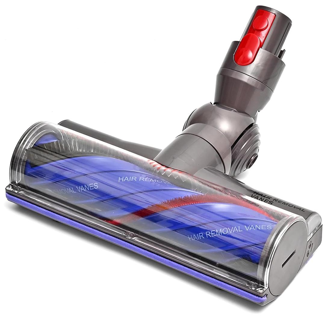 Upgrade Anti-Tangle Replacement Vacuum Head for Dyson V7, V8, Cyclone V10, V11, V15 Cordless Vacuum Cleaners, Quick Release Motor-Head Brush Roller for Dyson Vacuum Attachments Parts