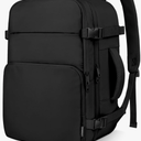 ZOMFELT Travel Backpack for Women Men, Carry on Backpack, TSA 15.6 inch Laptop Backpack Flight Approved, Personal Item Travel Bag Nurse Bag Casual Daypack for Weekender Business Trip, Black