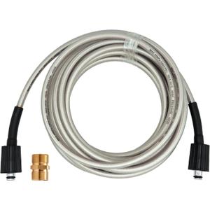 25-Foot Pressure Washer High Pressure Hose, Replacement for Greenworks 5200402, Compatible with all Greenworks Pressure Washers under 2000 PSI, 1/4-Inch Quick Connect