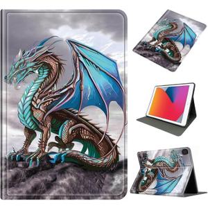 Case for Samsung Galaxy Tab S5e 10.5 Inch 2019 (SM-T720/T725), Slim PU Leather Folio Stand Cover with Auto Sleep/Wake, Shockproof Protective Shell for Galaxy Tab S5e Tablet, Cool Dragon