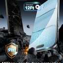 OMOTON Screen Protector for iPhone Air [Auto-Dust Removal], Tempered Glass for iPhone 17 Air with 9H+ Hardness & 12FT Military Grade Shatterproof, Full Coverage Protection, 2 Pack