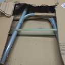 Medline Lightweight Folding Walkers for Seniors, Adults with 5” Wheels, Steel Frame Supports up to 400 lbs.
