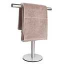Bath Hand Towel Holder Standing, 13 Inch T-Shape Towel Bar Rack Stand, SUS304 Stainless Steel Brushed Finish,Tower Bar for Bathroom Kitchen Vanity Countertop