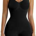 SHAPERX Women's Shaping Mid-Thigh Bodysuit Tummy Control Shapewear Seamless Full Body Shaper, 2XL/3XL