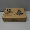 12 Pcs 3.15 Inch Christmas Ball Ornaments, Christmas Tree Decorations Set, Glittering Plastic Hanging Decoration, Elf Balls Swirl Candy Cane Peppermint for Christmas Decorations