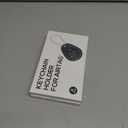 2 x Waterproof AirTag Keychain Holder - 4 Pack Airtag Lock Case with Wire Cable Compatible with Apple AirTags, Ultra Durable Anti-Lost Protective Case with Keyring for Luggage, Backpack (Black)