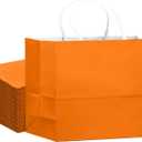 qiqee 24PCS Large Gift Bag with Handles Bulk 13"x4.5"x10" Gift Bags Salmon Bags Multiple Uses (32x11x25cm,Wide Large)