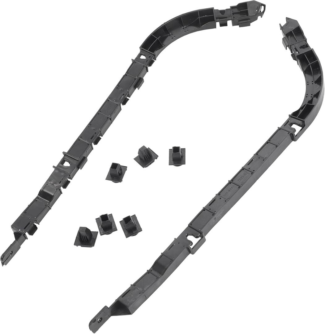 Bumper Support Bracket No.71598SNAA01/71593SNAA01 - Left Right Side Bumper Bracket for Honda Civic 2006-2011 - ABS Plastic Black - 1 Pair