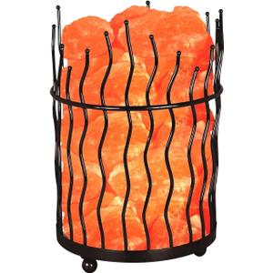 Himalayan Glow Salt Lamp - Multi-color USB Himalayan Salt Lamp with Dimmer Control | LED Bulb | Plastic Base | Amber Glow, Idle for Gift, Decor & Desk