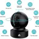 Kasa 1080p Indoor Pan/Tilt Wired Security Camera - Works as a Baby & Pet Monitor, Motion Detection & Tracking, 2-Way Audio, Night Vision, Subscription-Free Local Storage or Optional Cloud, EC71