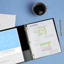 Avery Standard 3 Ring Binder, 1" Round Rings, 175-Sheet Capacity, 1.4 Inch Wide Spine, 1 Blue Binder, Ideal for Lightweight Organization and Occasional Referencing (03300)