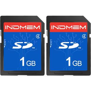 SD Card 1GB (2 Pack) Class 4 Flash Memory Cards MLC Stanard Secure Digital Cards Camera Cards, 1GB(2pc)