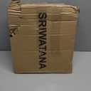 SRIWATANA Shower Caddy Organizer Hanging Over Head, Bathroom Shower Rack Hanger with Hooks for Razors - Chrome