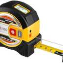 PREXISO 2-in-1 Laser Tape Measure - NOT Digital - 135Ft Laser Measurement Tool & 16Ft Measuring Tape with Auto Lock & Movable Magnetic Hook - Pythagorean, Area, Volume, Ft/Ft+in/in/M Unit-NOT Digital