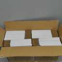 HORLIMER 9x6x2 inches Shipping Boxes Set of 50, White Corrugated Cardboard Box Literature Mailer